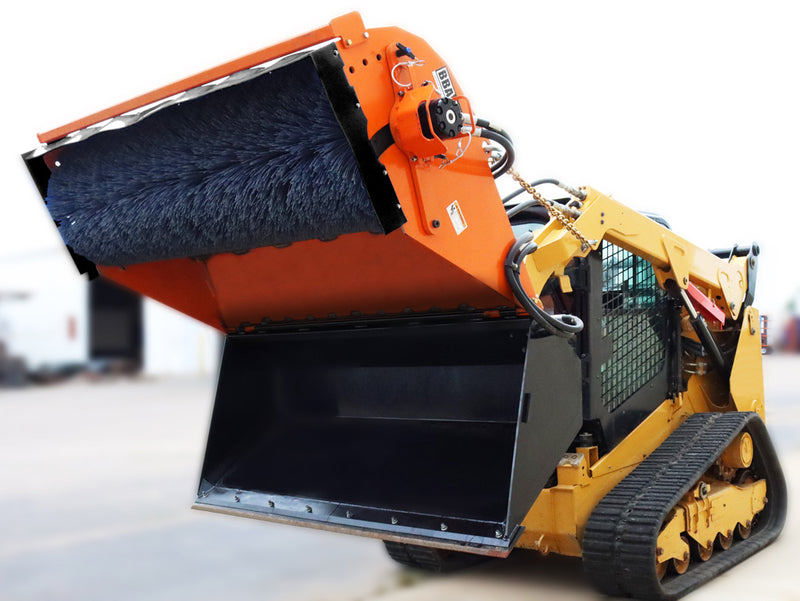 Broce Broom Pickup Broom Attachment for Skid Steer