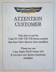 Skid Steer Doors of North America Case Alpha Series Skid Steer Door - Landboss