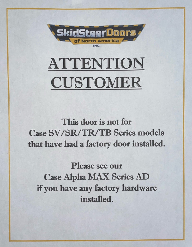 Skid Steer Doors of North America Case Alpha Series Skid Steer Door - Landboss