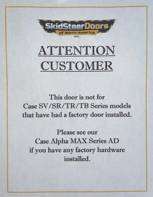 Skid Steer Doors of North America Case Alpha Series Skid Steer Door - Landboss
