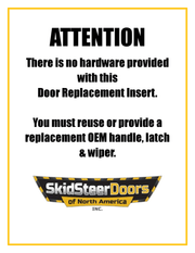 Skid Steer Doors of North America Kubota SVL 1/2" Rollup Skid Steer Door - Landboss