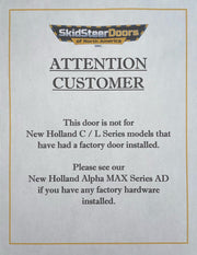 Skid Steer Doors of North America New Holland Alpha Series Skid Steer Door - Landboss