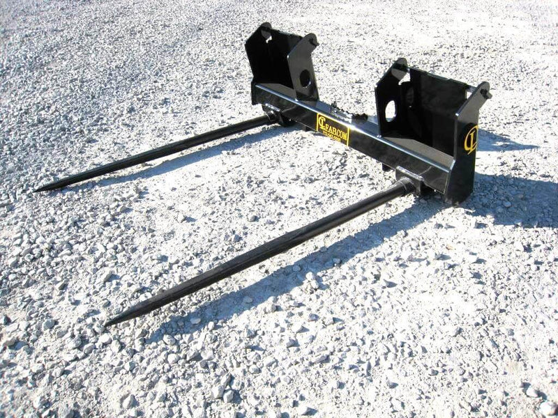 CL Fabrication Bale Spears for Skid Steer, Tractor 3 Point Hitch or Front Loader
