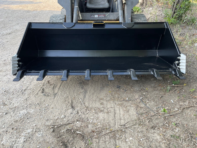 Star Industries LP22A - 72T Low Profile Dirt Skid - steer Buckets With Teeth - Landboss