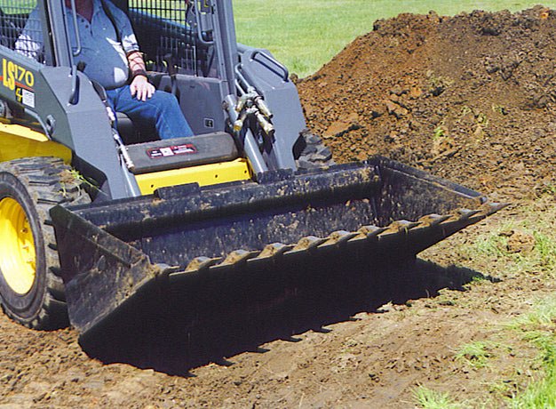 Star Industries LP22A - 72T Low Profile Dirt Skid - steer Buckets With Teeth - Landboss