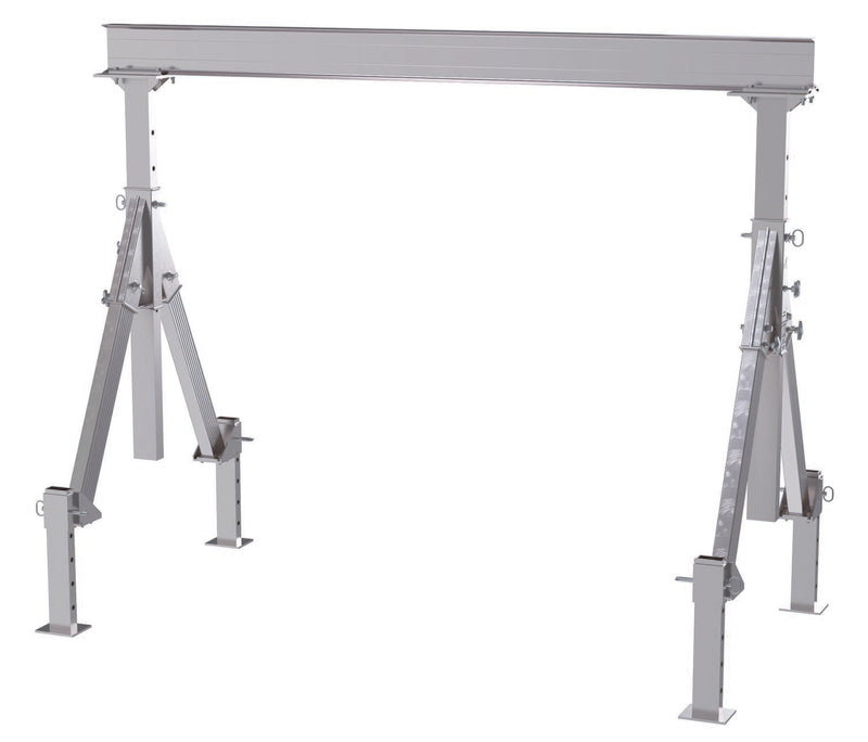 Vestil Adjustable Height Aluminum Gantry Cranes with Adjustable Leveling Option - Landboss