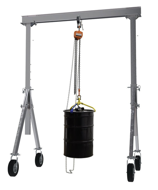Vestil Adjustable Height Aluminum Gantry Cranes with Pneumatic Casters - Landboss
