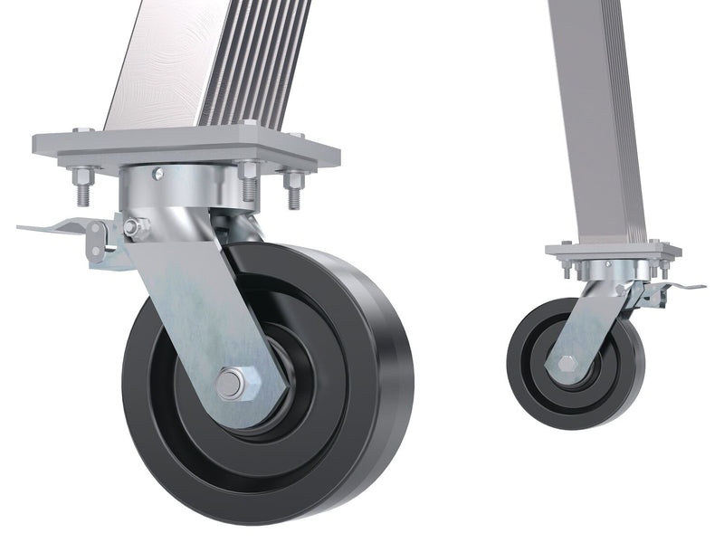 Vestil Adjustable Height Aluminum Gantry Cranes with Total Locking Casters - Landboss