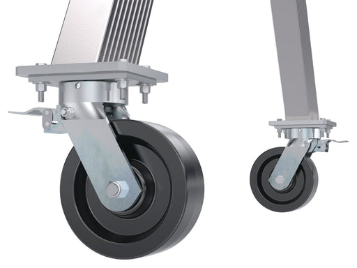 Vestil Adjustable Height Aluminum Gantry Cranes with Total Locking Casters - Landboss