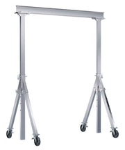 Vestil Adjustable Height Aluminum Gantry Cranes with V-Groove Casters - Landboss