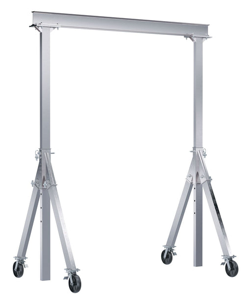 Vestil Adjustable Height Aluminum Gantry Cranes with V-Groove Casters - Landboss