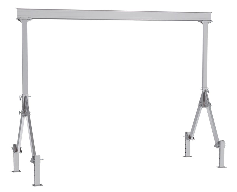 Vestil Fixed Height Aluminum Gantry Cranes with Adjustable Leveling Option - Landboss