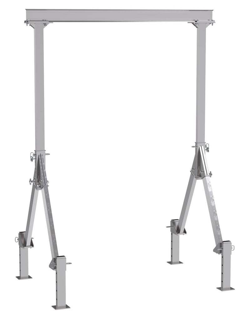 Vestil Fixed Height Aluminum Gantry Cranes with Adjustable Leveling Option - Landboss