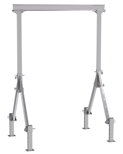 Vestil Fixed Height Aluminum Gantry Cranes with Adjustable Leveling Option - Landboss