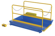 Vestil Ground Lift Scissor Tables with Handrails - Landboss